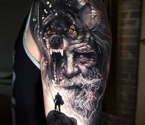 Odin tattoo by Arlo Tattoos | Post 24811 | Viking tattoo sleeve, Viking tattoos, Warrior tattoos