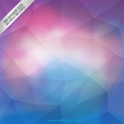 Magenta and cyan polygonal background Vector | Free Download