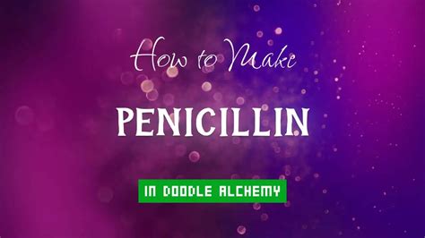 Doodle Alchemy Cheats: How to Make Penicillin