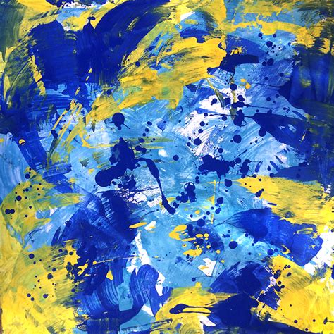 Blue Yellow Painting at PaintingValley.com | Explore collection of Blue Yellow Painting