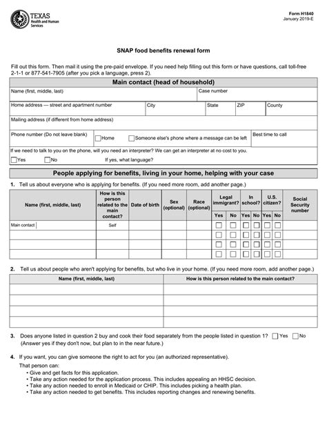 Form H1840 - Fill Out, Sign Online and Download Fillable PDF, Texas ...