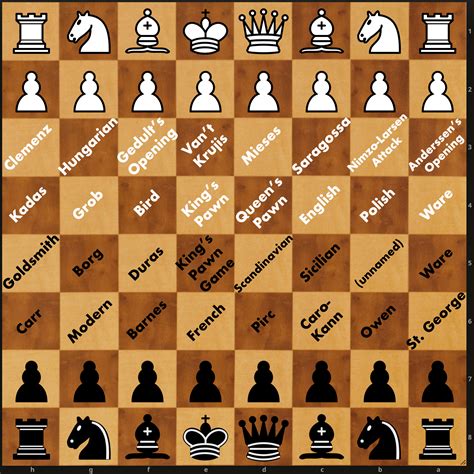 I made this to teach myself the names of the first pawn moves. Black's ...