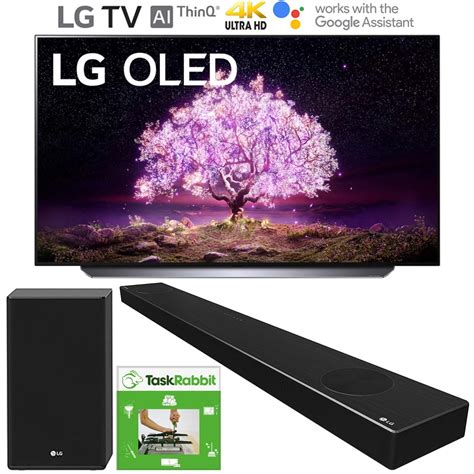 LG OLED65C1PUB 65 Inch 4K Smart OLED TV with AI ThinQ (2021 Model) Bundle with LG SP9YA 5.1.2 ch ...