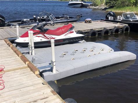 Candock JetROLL is a foam filled jet ski floating dock with wheels - Candock Miami