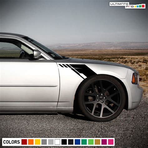 Dodge Charger stripes 2006 - Present Sticker Front vinyl Fender