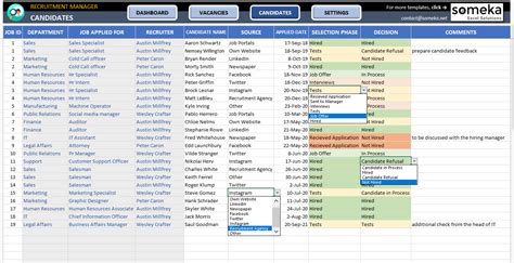 Recruitment Tracker Excel Template | Hiring Plan for HR