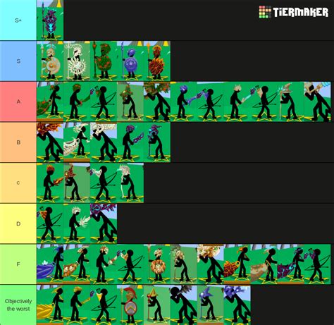 Stick War Legacy Skins Tier List (Community Rankings) - TierMaker