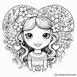 Cute Girly Coloring Pages  Free & Printable sketch template