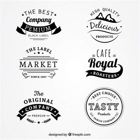 Collection of vintage badges | Logo design, Food logo design ...