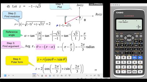 Using Calculator to Solve Complex Number in Polar Form - YouTube