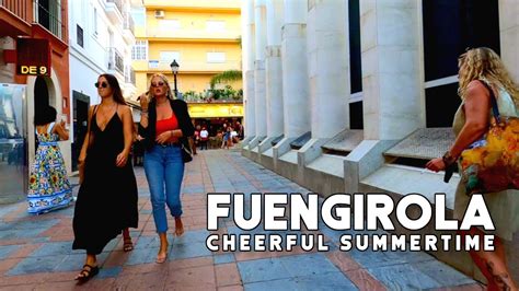 Fuengirola Town & Beach Nightlife Summer 2021 August Costa del Sol | Málaga, Spain [4K] - YouTube