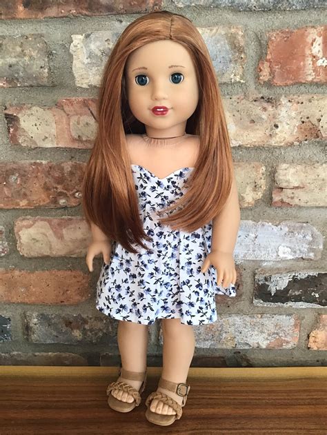 Katrina Custom OOAK American Girl Doll Red Hair Dark Blue Eyes | Etsy