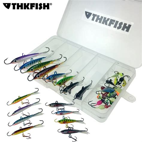 26pcs Ice Fishing Lure 1.1g 18g Assorted Ice Fishing Jigs Walleye Winter Fishing Lures Hooks Box ...