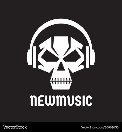 New music - logo template concept Royalty Free Vector Image