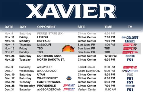 Xavier Basketball Schedule 2024-23 - Lesli Kalinda