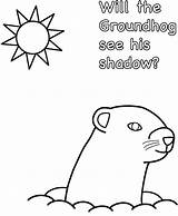 Free Printable Groundhog Day Coloring Pages sketch template