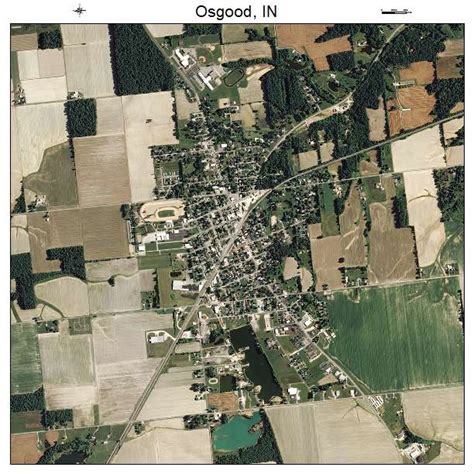 Aerial Photography Map of Osgood, IN Indiana