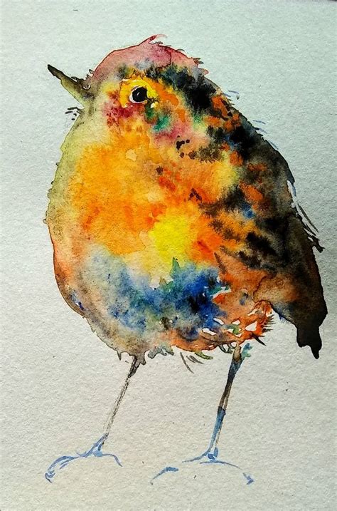 Yellow bird Painting by Daniela Vasileva | Saatchi Art