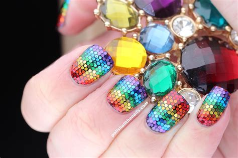 Nail Art: Rainbow Nails, Mixing Matte and Shiny Glitter Together for All That Texture