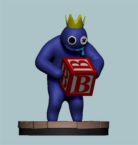 3D file Blue Rainbow Friends Roblox Game・3D printable model to download・Cults