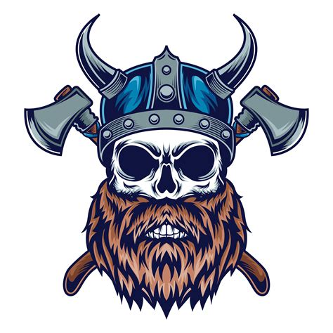 viking skull illustration - Download Free Vectors, Clipart Graphics & Vector Art