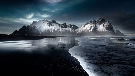 2560x1440 Resolution Iceland Hofn Mountains 1440P Resolution Wallpaper ...