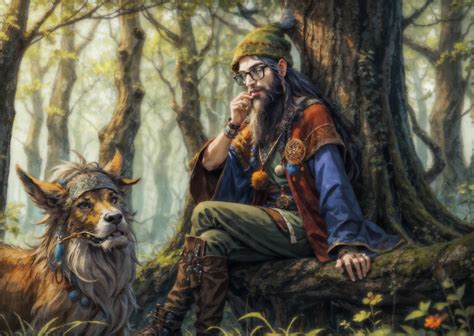 Hipster Druid | AI Generated by UMunchkin on DeviantArt