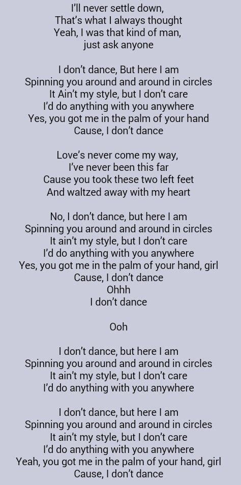 dance dance lyrics - Giovanna Arndt