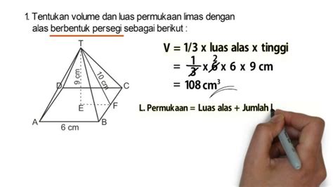 rumus volume limas segi empat Archives