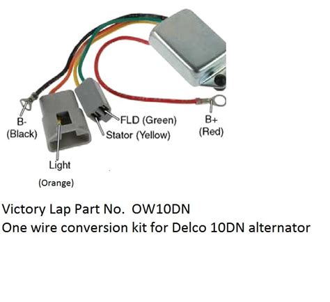 One Wire Alternator Conversion Kit OW10DN - Walmart.com