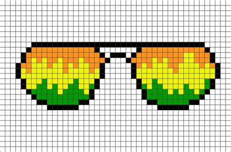 Sunglasses Pixel Art from BrikBook.com #Sunglasses #SunGlasses #eyewear #glasses #suncheaters # ...