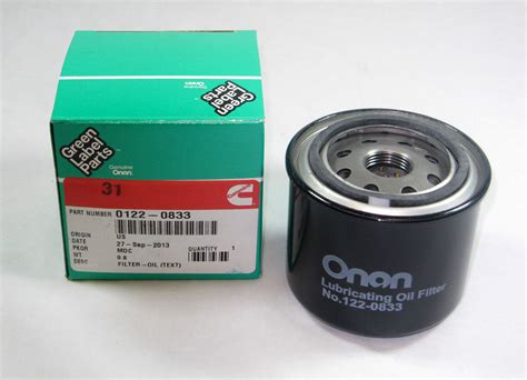 Onan Cummins 122-0833 Generator Oil Filter – AnyRvParts