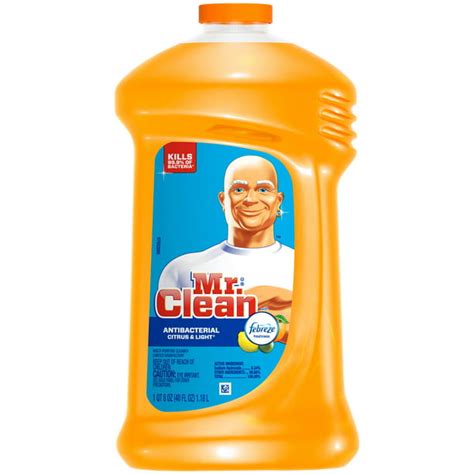 Mr. Clean with Febreze Citrus & Light Antibacterial Multi-Purpose Cleaner 40 fl. oz. Plastic ...