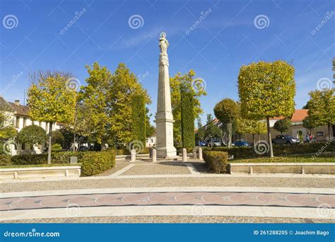 Statue Outside Church in Tata Hungary Editorial Image - Image of background, building: 261288205