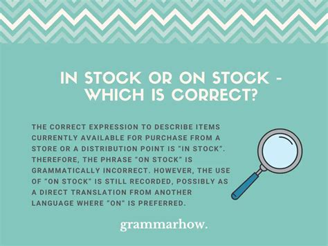 In Stock or On Stock - Which Is Correct? (+Hyphen Rules) - TrendRadars