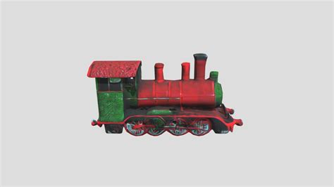 Red And Green Steam Train L - Download Free 3D model by stefanorivera [d43e107] - Sketchfab