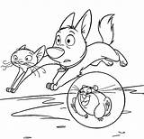 Bolt The Dog Coloring Pages sketch template