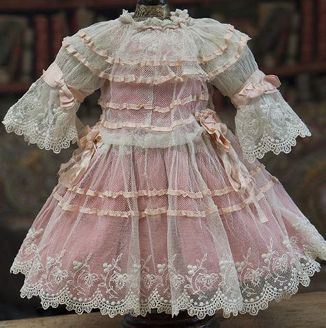 Antique Tulle Lace dress | Antique doll dress, Doll dress, Vintage doll ...