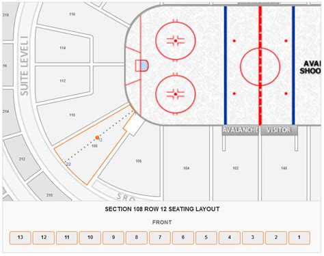 Pepsi Center Seating Chart With Rows And Seat Numbers | Two Birds Home