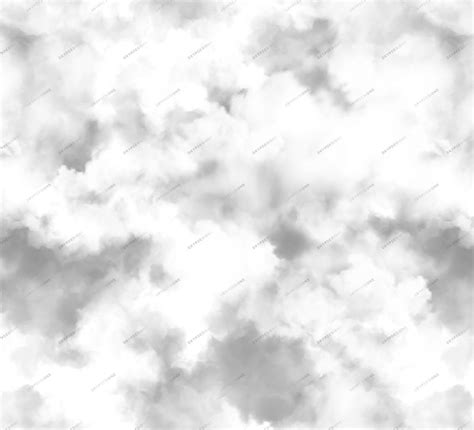 Gray Clouds Seamless Background Texture Monotone Sky With Clouds ...