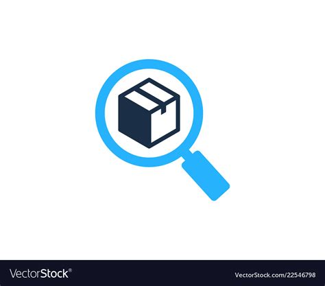 Search box logo icon design Royalty Free Vector Image