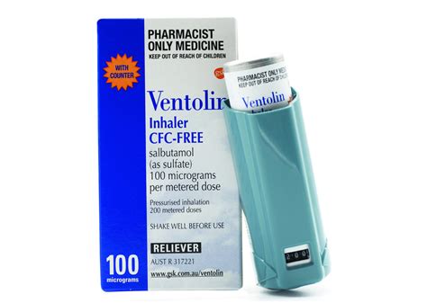 Ventolin Inhaler Dose Counter 100mcg MDI 200 Dose