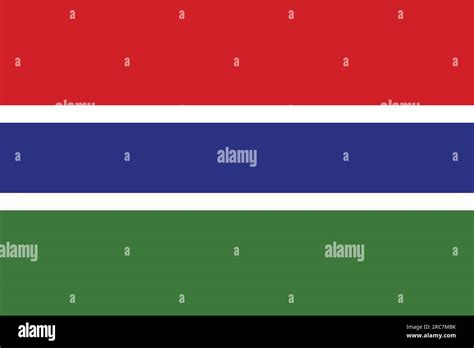 Flag of Gambia - Vector illustration Stock Vector Image & Art - Alamy