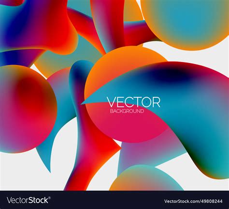 Abstract glowing shapes background Royalty Free Vector Image