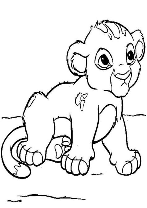 Kids Page: - Baby Lion Cub For Kids 139274 Coloring Pages