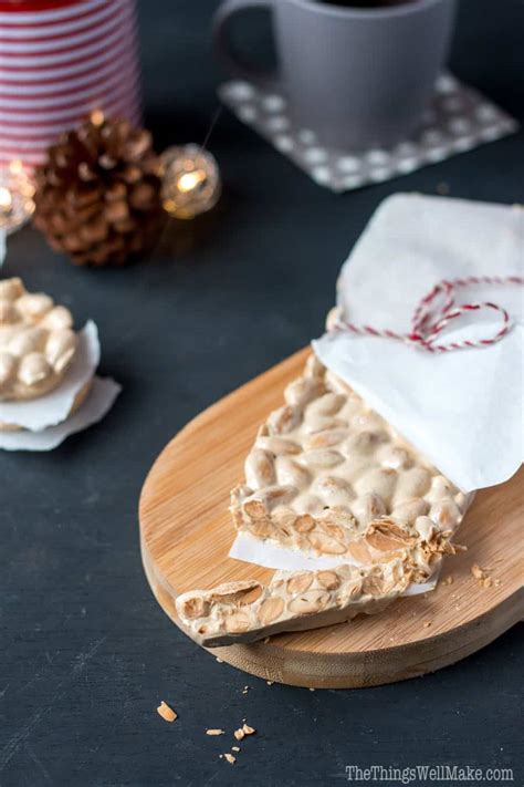 Turrón de Alicante Recipe (Spanish Hard Almond nougat) - Oh, The Things We'll Make!