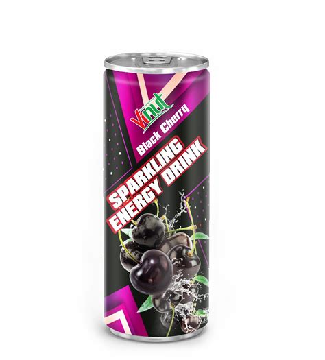 11.5 fl oz VINUT Sparkling Black Cherry Healthy Energy Drink - Sparking ...