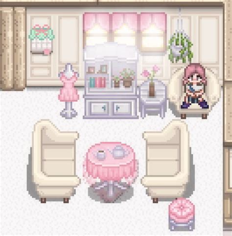 stardew valley pink aesthetic house | Stardew valley, Valley, Pixel art