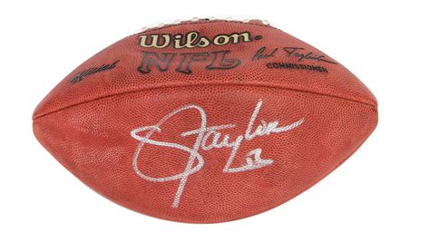 Lot Detail - Lawrence Taylor Signed Wilson NFL Football