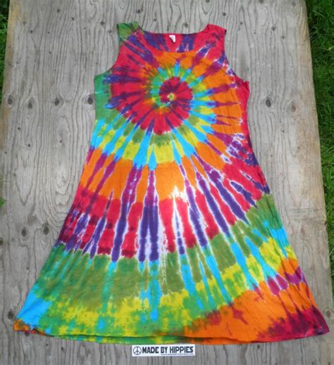 Rainbow Spiral Tie Dye Dress